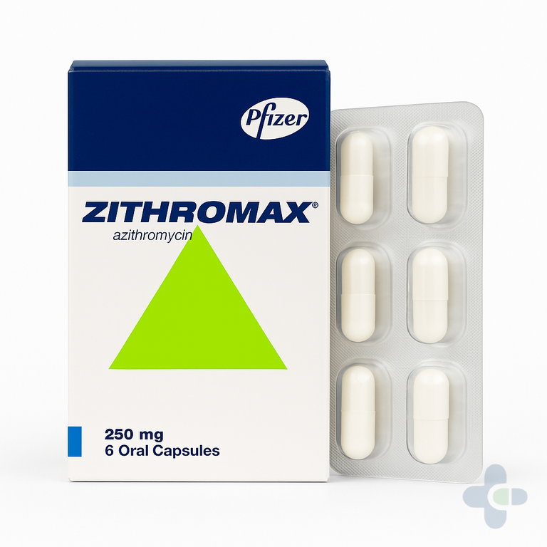 ZITHROMAX 250MG X 6 CAPS