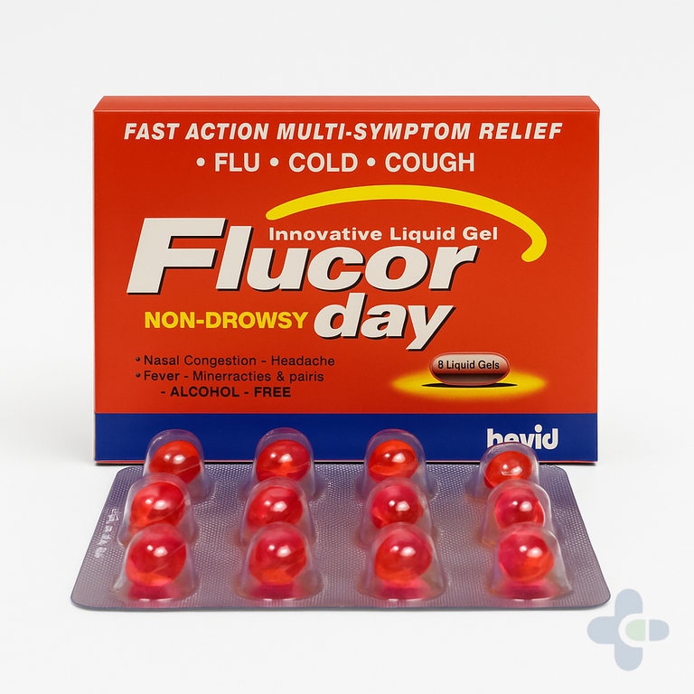 FLUCODAY X 8 LIQUID GELS