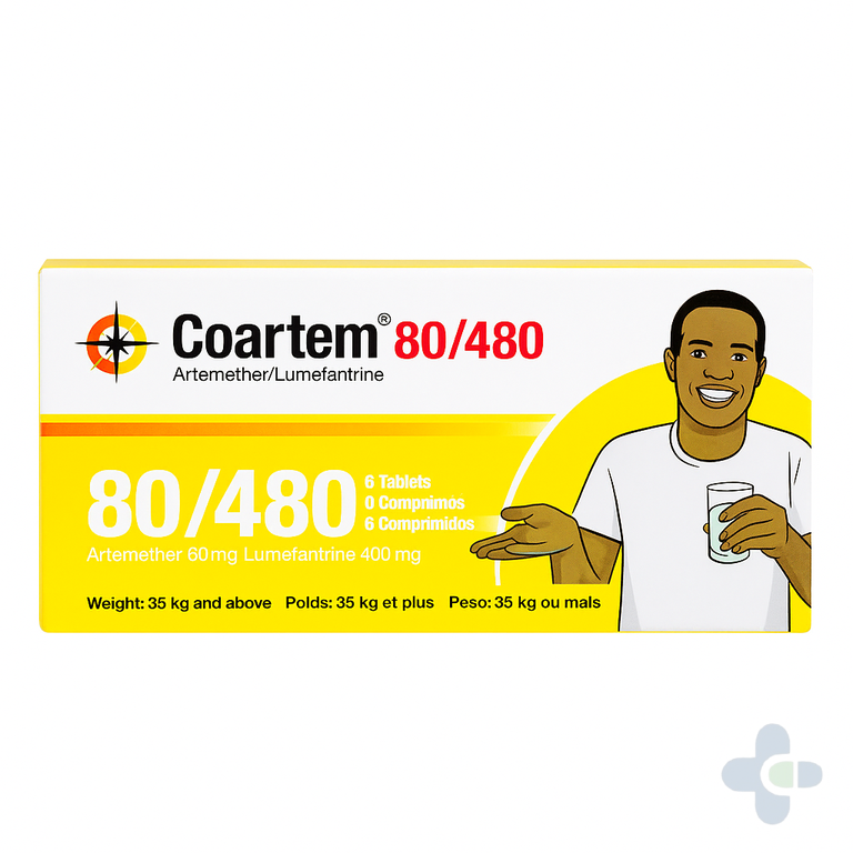 COARTEM 80/480MG X6