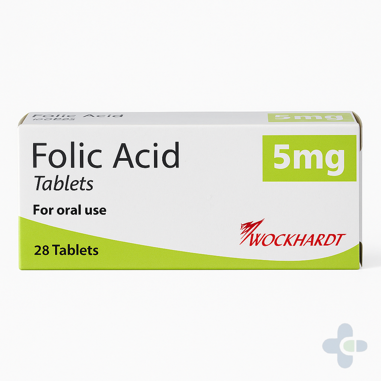FOLIC ACID 5MG X 28 WOCKHARDT