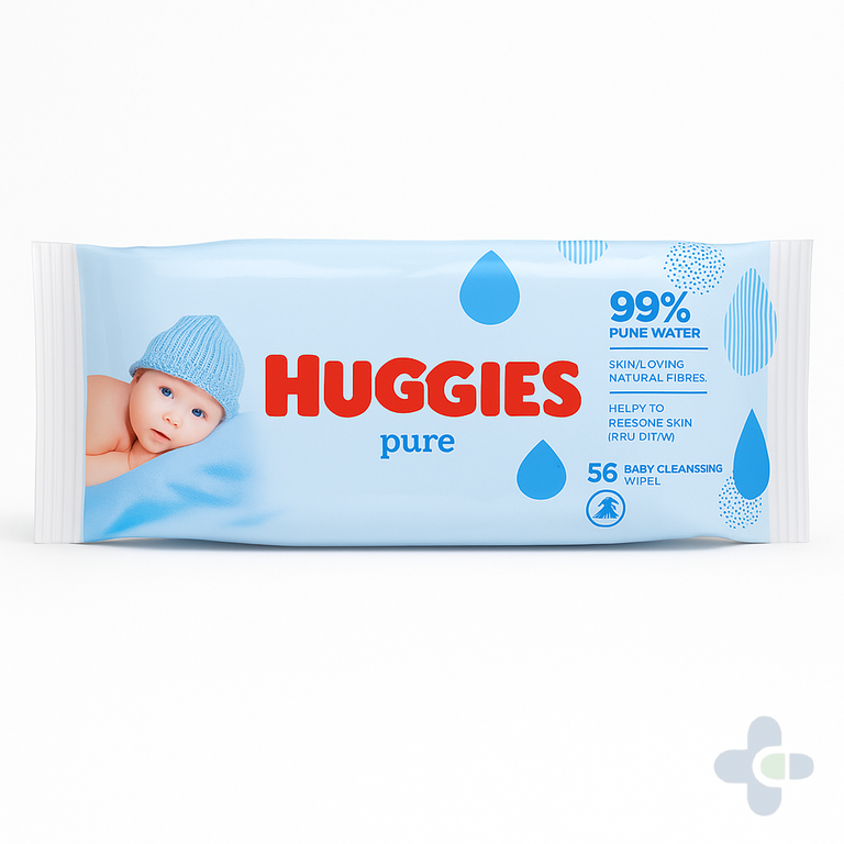 HUGGIES PURE WIPES X 56