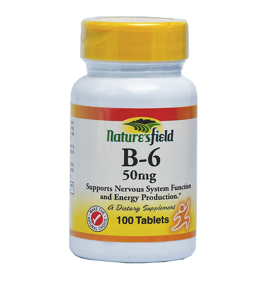 NATURES FIELD B-6 50MG X 100
