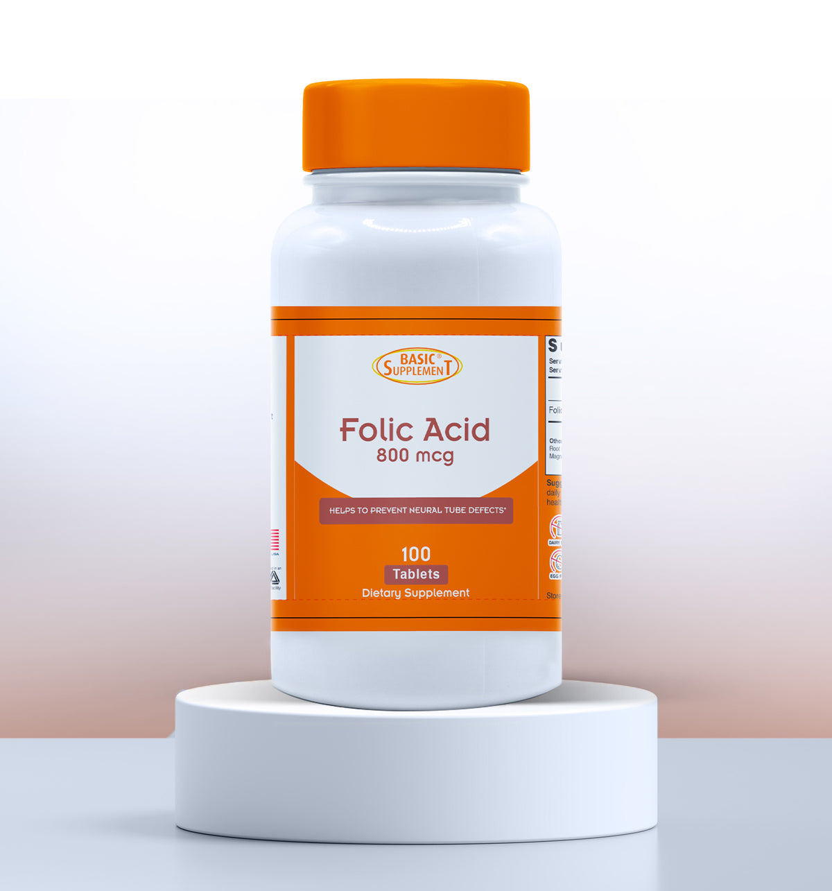 BASIC SUPPLEMENT FOLIC ACID 800 MCG