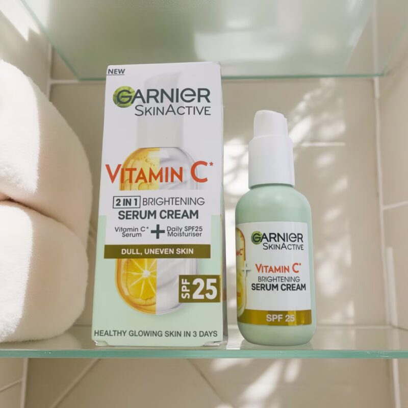 GARNIER VITAMIN C 2-1 BRIGHTENING SERUM CREAM 50ML SPF 25