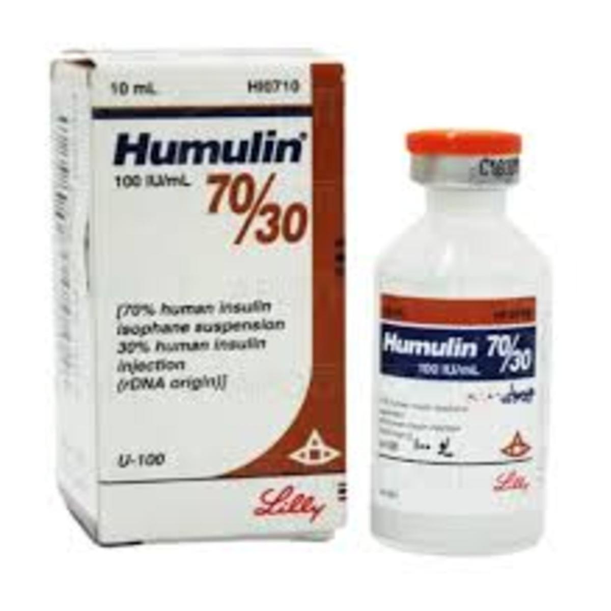 HUMULIN 70/30 100IU 10MLS