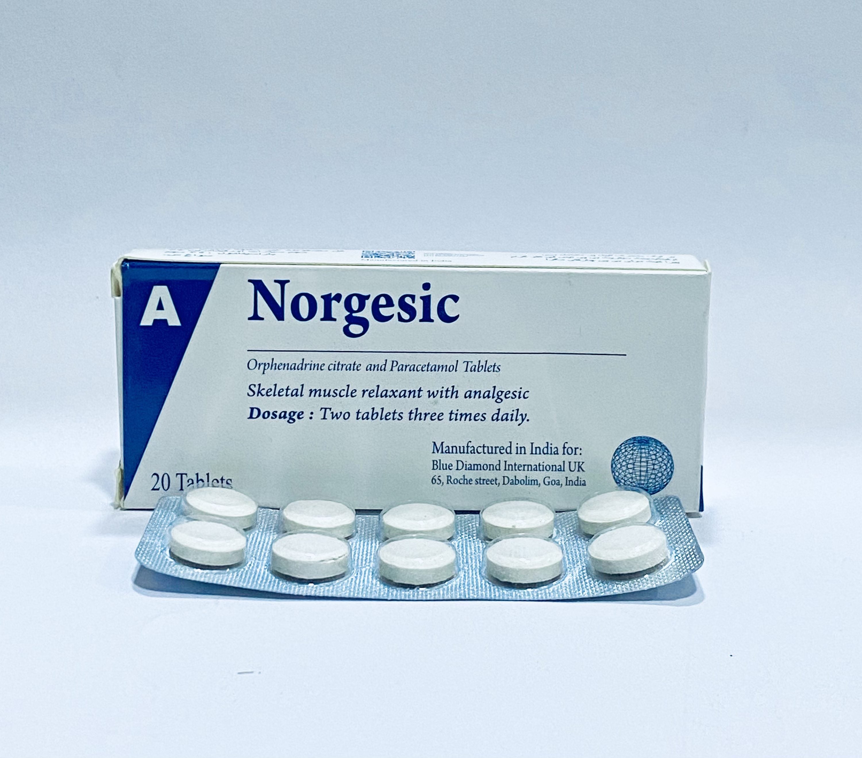 NORGESIC 485MG X 20 TABS