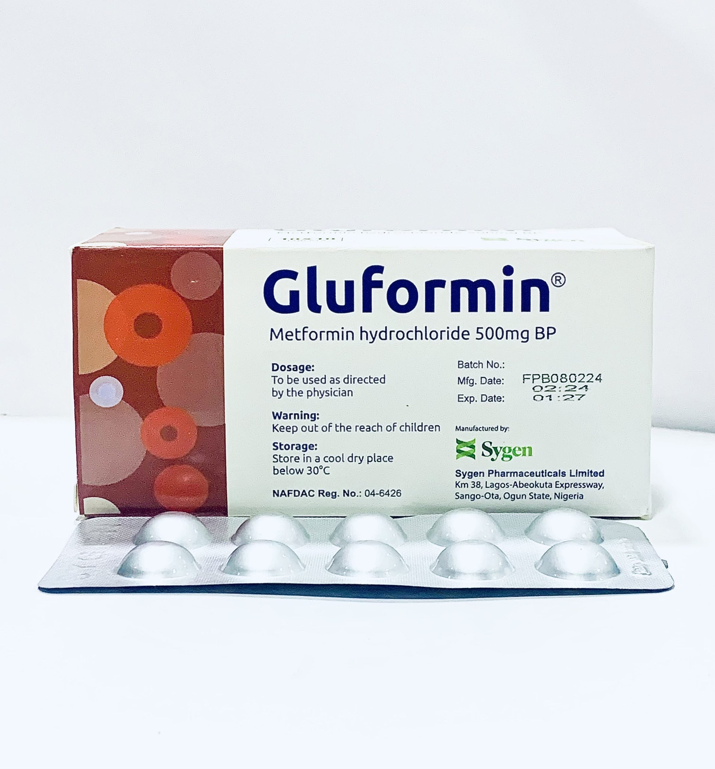 GLUFORMIN 500MG X10