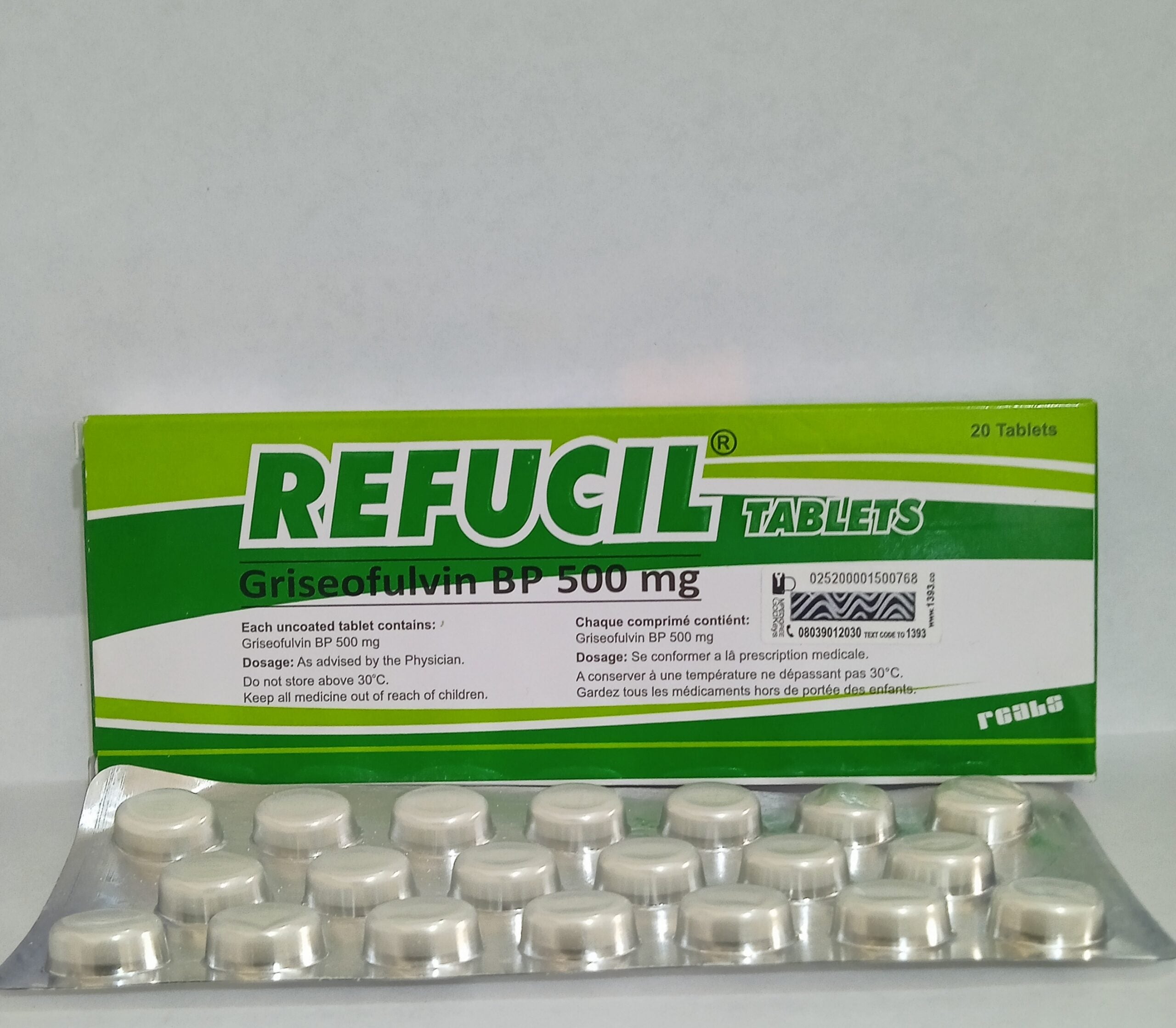 REFUCIL 500MG TABS X20