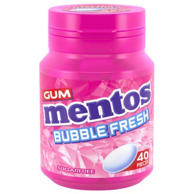 MENTOS BUBBLE BURST GUM X50 56G