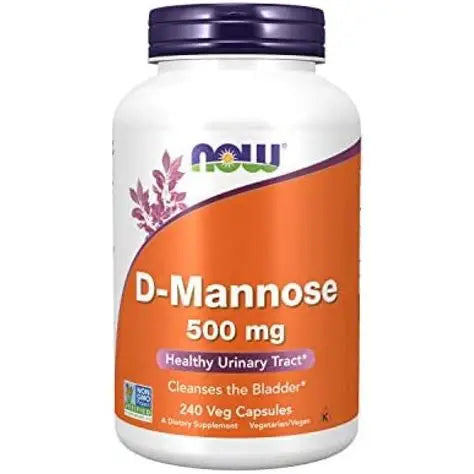 NOW D-MANNOSE 500MG X 60 CAPS
