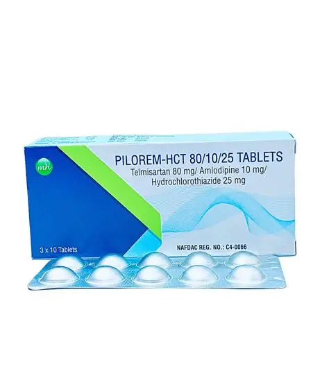 PILOREM-HCT 80/10/25 X 30 TABS
