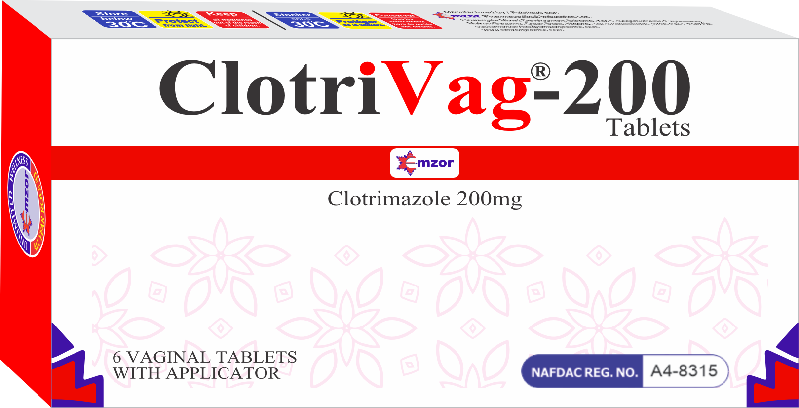 CLOTRIVAG-200MG X 6