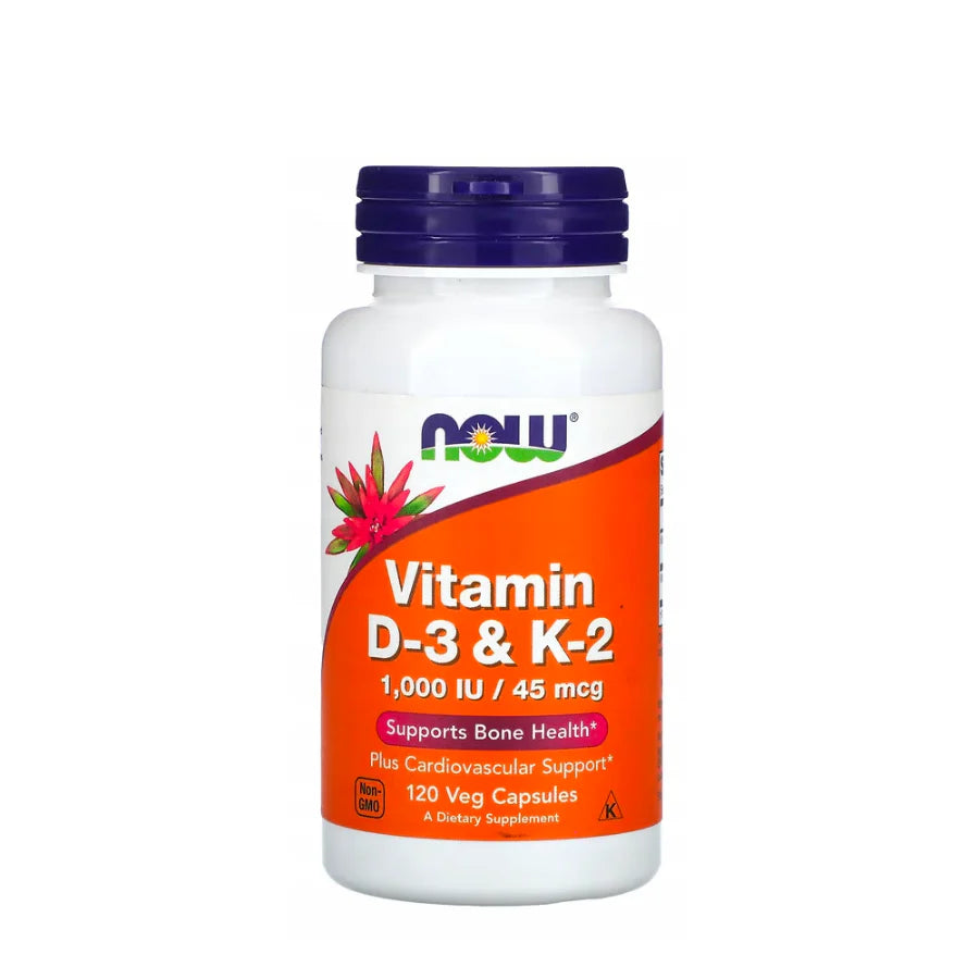 NOW VIT D-3 &K-2 1000IU/45MCG X