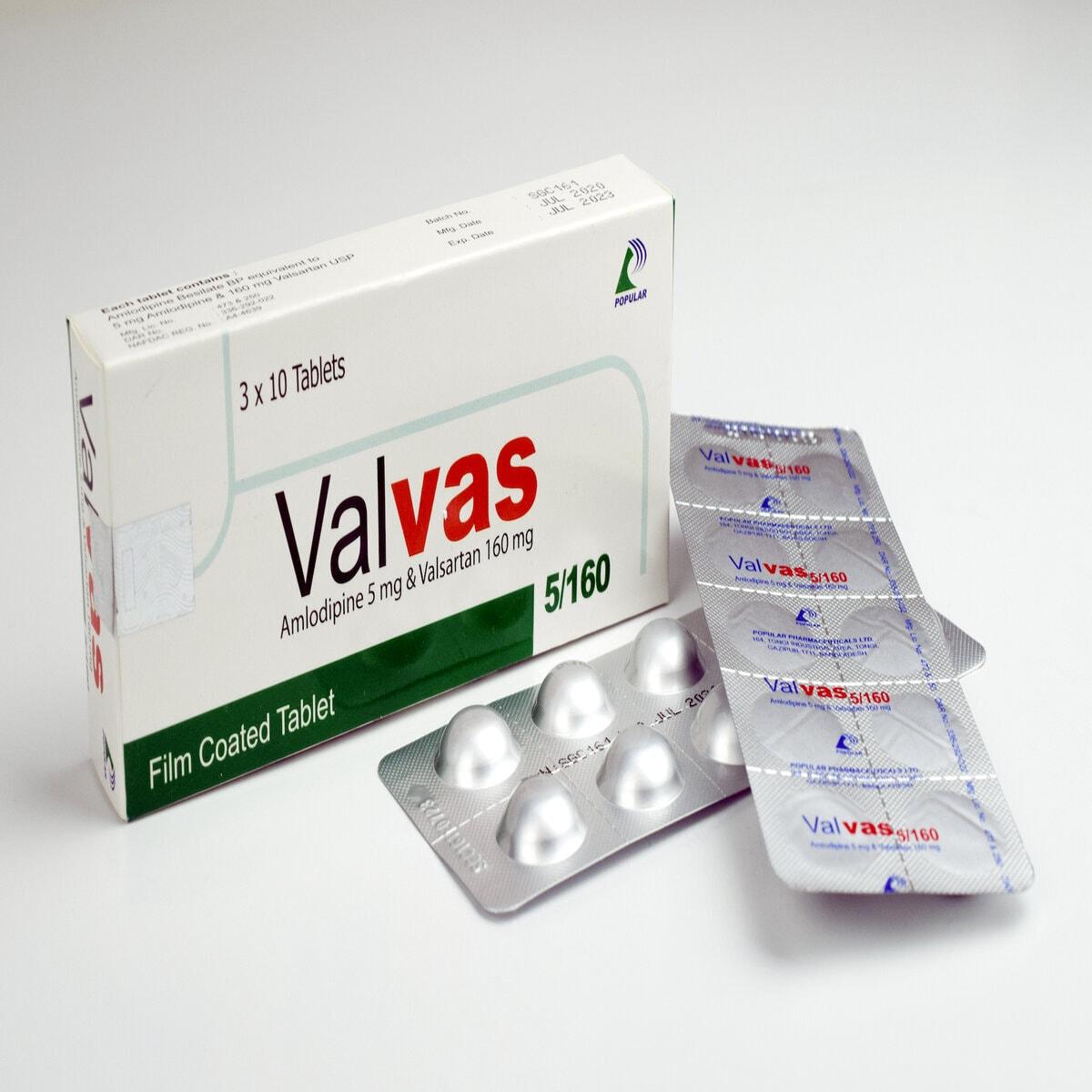 VALVAS 5/160MG TABS X 30