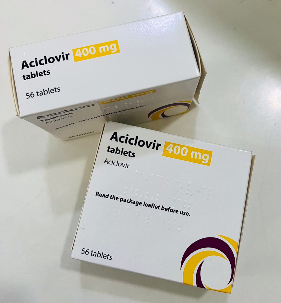 ACICLOVIR 400MG X 56 SUN PHARMA