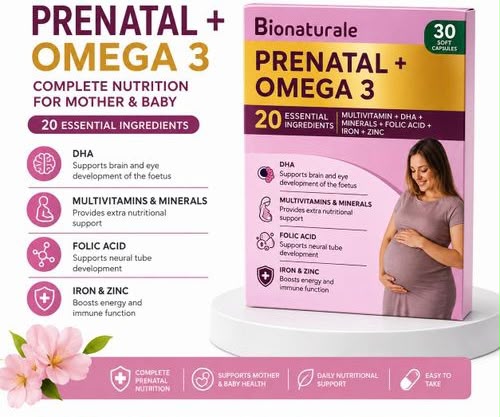 BIONATURALE PRENATAL + OMEGA 3 X20