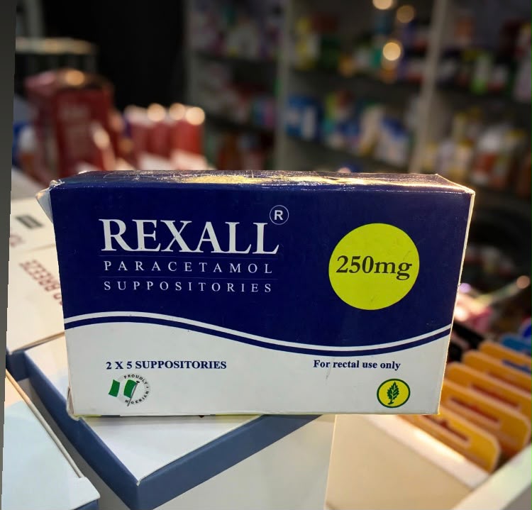REXALL PARACETAMOL SUPPOSITORIES 250MG X10