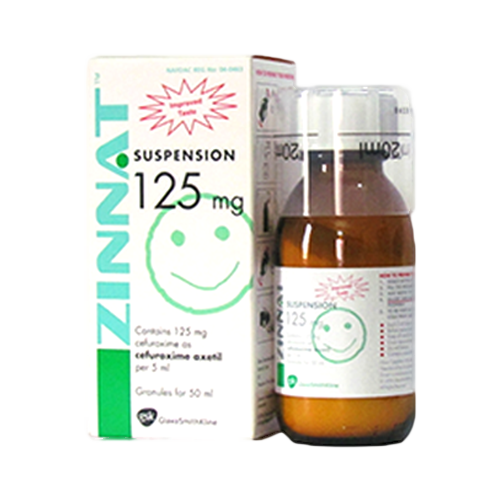 ZINNAT SUSP 125MG/5MLS X 50MLS