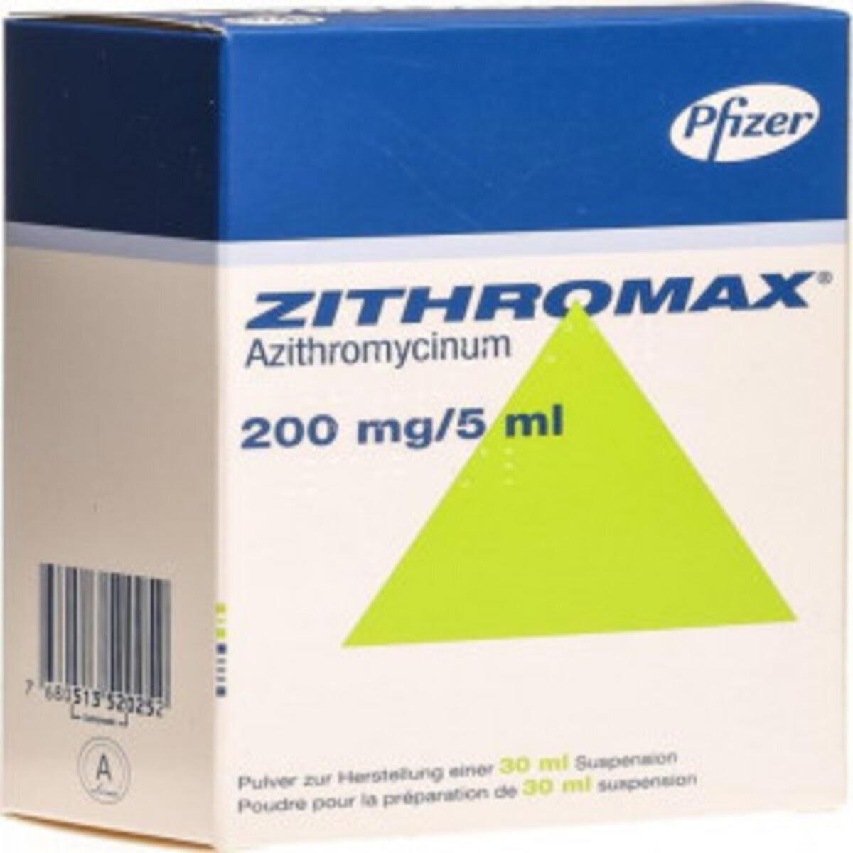 ZITHROMAX 200MG/5ML X 15MLS