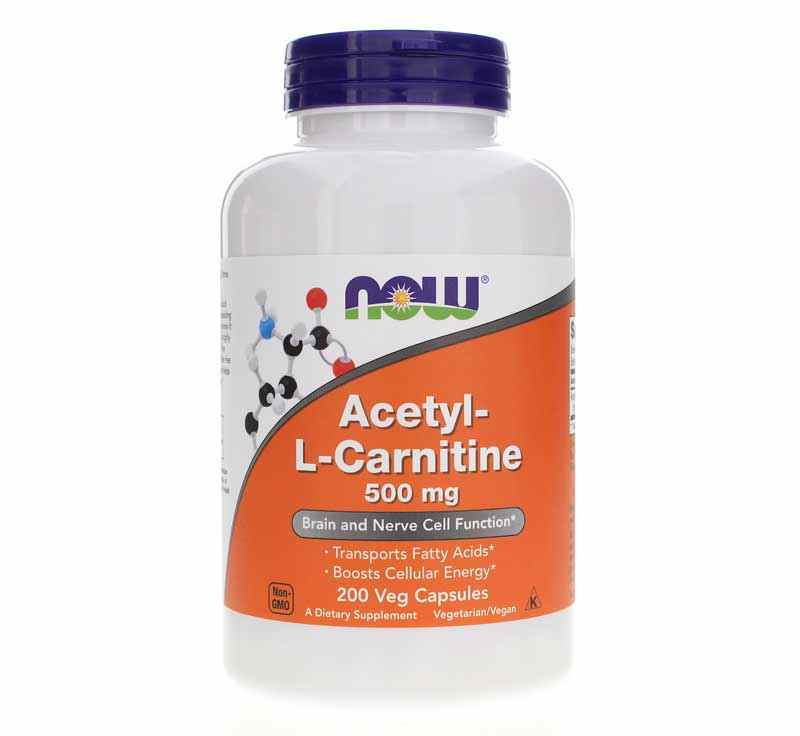 NOW ACETYL-L-CARNITINE 500MG X