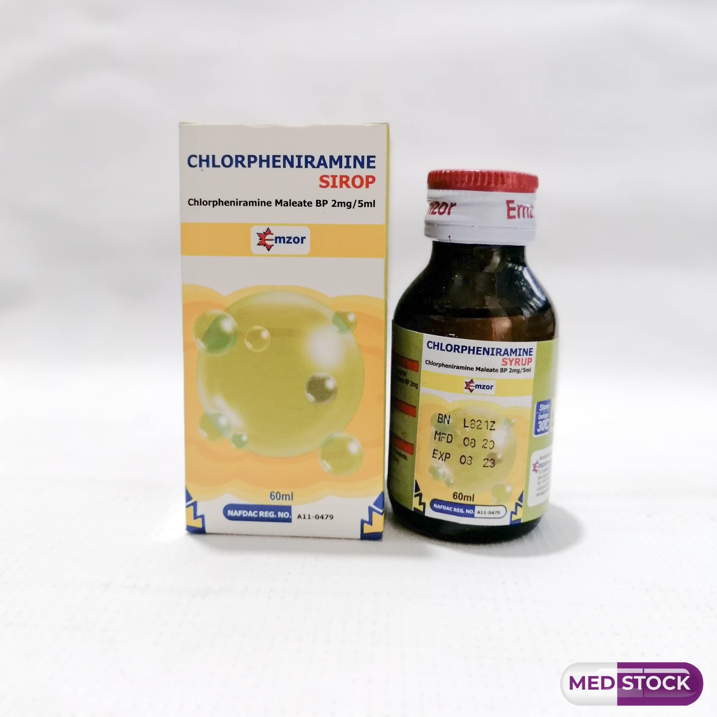 EMZOR CHLORPHENIRAMINE SYRUP 60ML