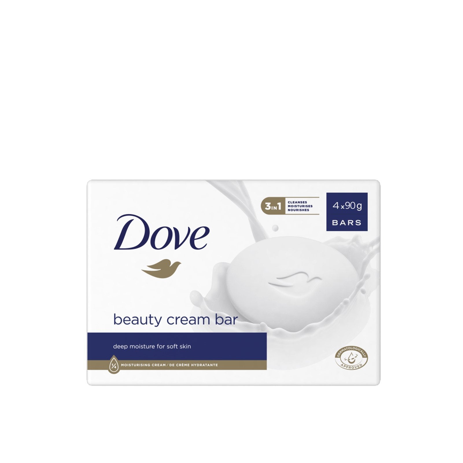 DOVE BEAUTY CRM BAR SOAP 4X90G PER SOAP