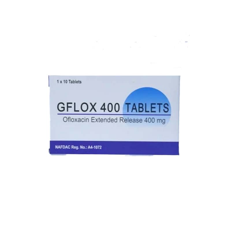 GFLOX 400 TABLETS 400MG X10