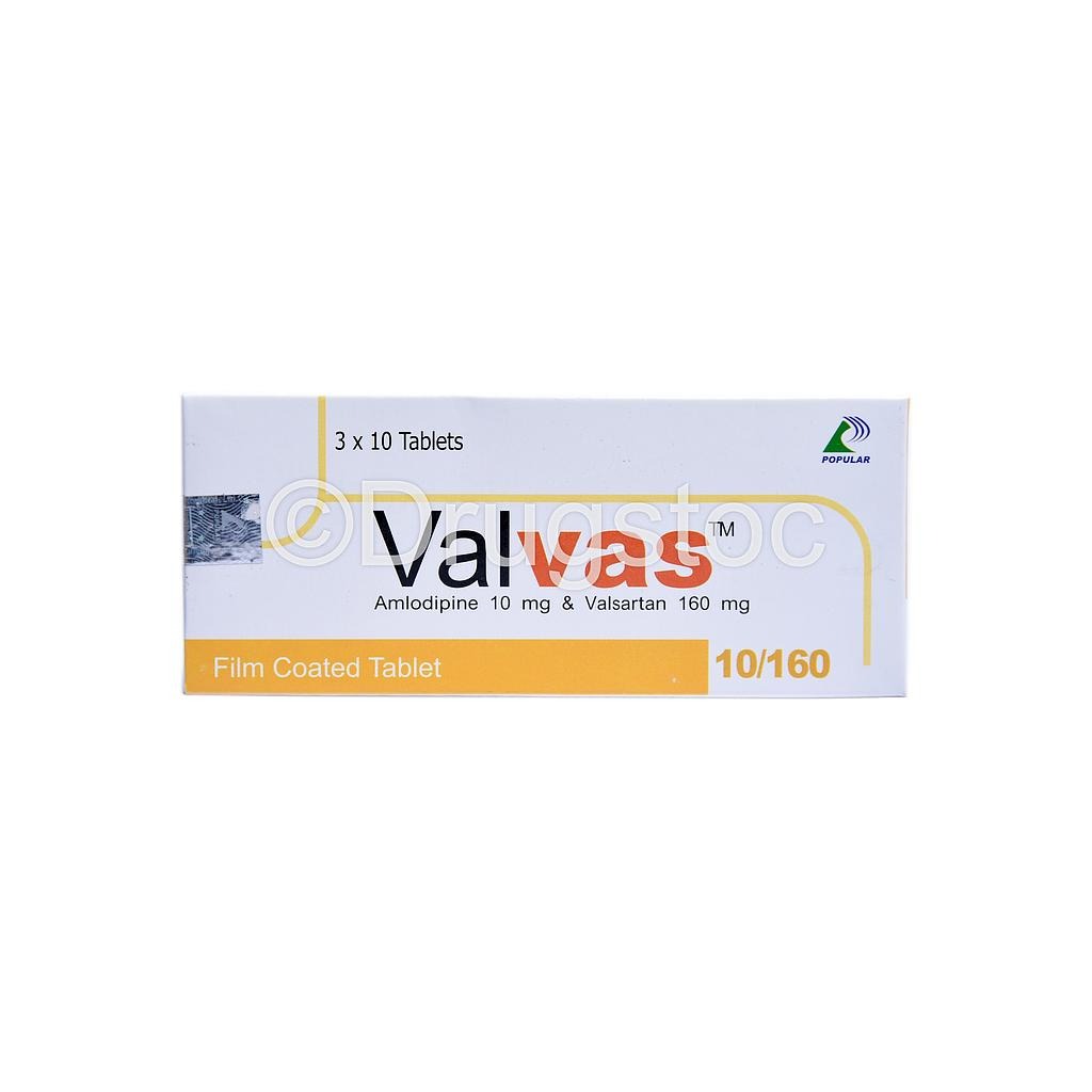 VALVAS 10/160MG TABS X 30