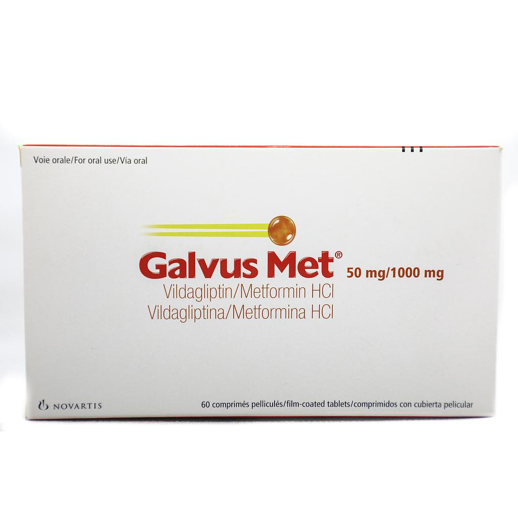 GALVUS MET 50MG/1000MG X60