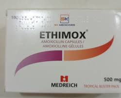 ETHIMOX AMOXICILLINE 500MG X100