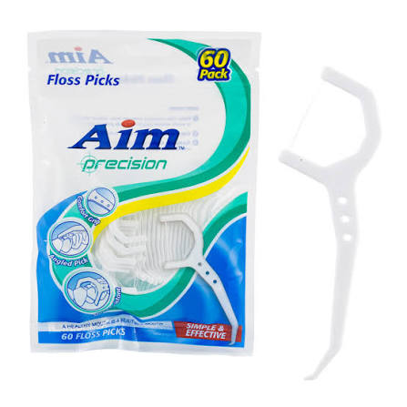 AIM PRECISION FLOSS PICKS X60