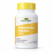 NATURES FIELD POTASSIUM CITRATE 99MG X100