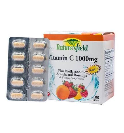 NATURES FIELD CHEW.VIT C 500MG 10 X10