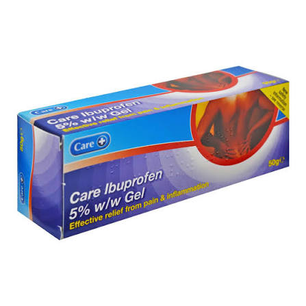 CARE IBUPROFEN 5% W/W GEL 50G