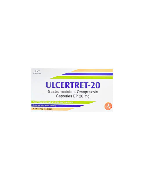 ULCERTRET-20MG X 14 TABS