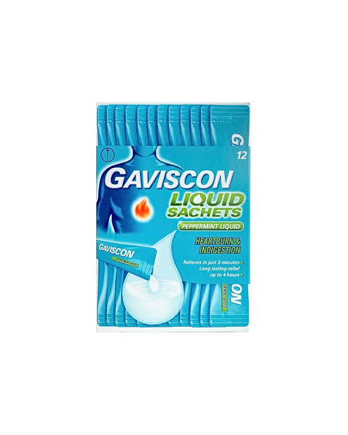 GAVISCON LIQUID SACHET X12
