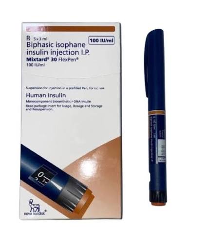 MIXTARD 30 FLEXPEN 100IU X 3ML