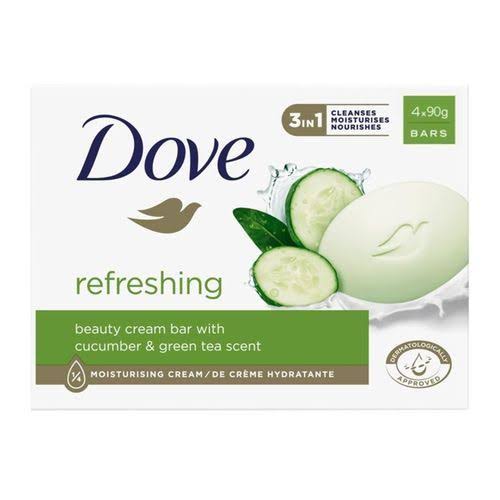DOVE REFRESHING  BAR SOAP X 4