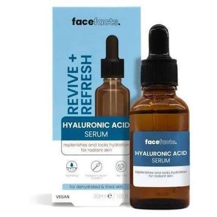 FACEFACTS HYALURONIC ACID REVIVE + REFRESH SERUM 30ML