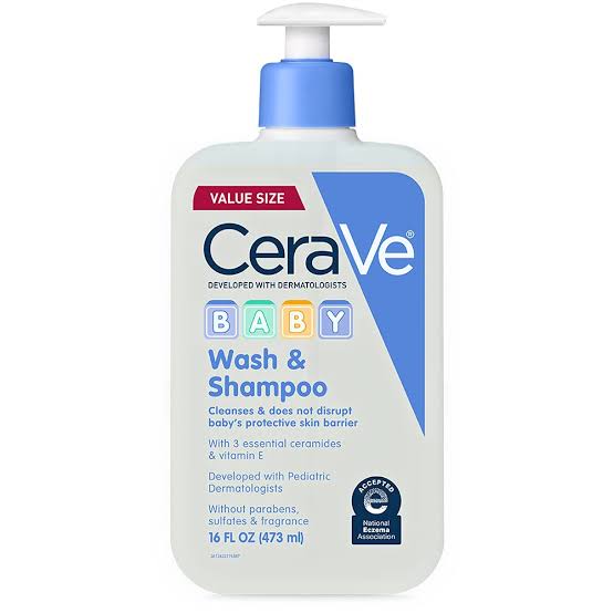 CERAVE BABY MOISTURIZING BODY WASH & SHAMPOO 473ML