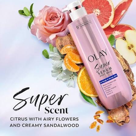 OLAY SUPER SERUM ROUGH & BUMPY BODY WASH 547ML