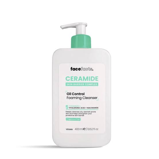 FACEFACTS CERAMIDE OIL CONTROL FOAMING CLEANSER 400ML