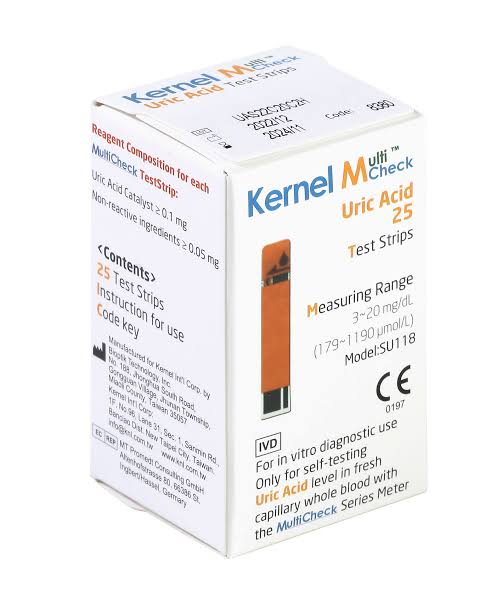 KERNEL MULTI CHECK URIC ACID STRIPS X 25