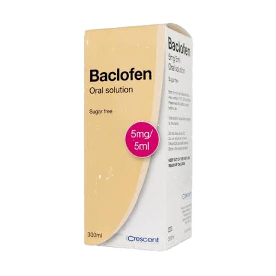 BACLOFEN ORAL SUGAR FREE 5MG/5ML 300ML CRESCENT