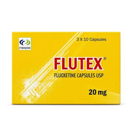 FLUTEX FLUOXETINE CAPSULES 20MG  X30