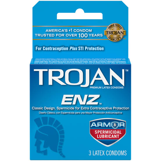 TROJAN ENZ SPERMICIDAL CONDOM X