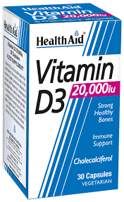 HEALTH AID VITAMIN D3 20000IU