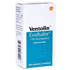 VENTOLIN EVOHALER 100MCG X 200