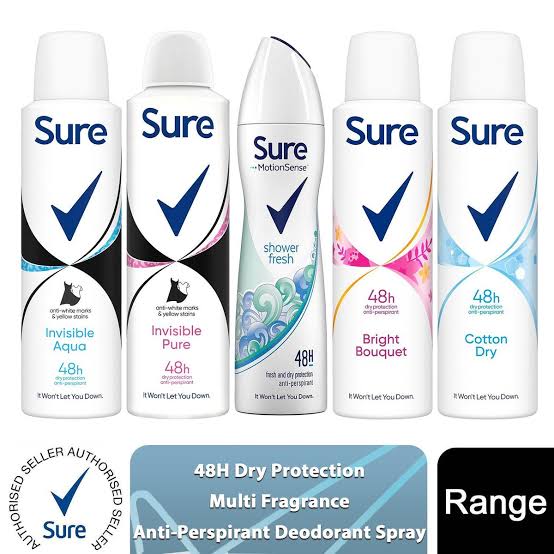 SURE MOTION SENSE SPRAY 250ML MIX