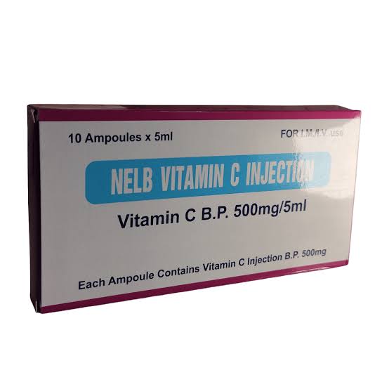 NELB VITAMIN C INJECTION 500MG/5ML IM/IV